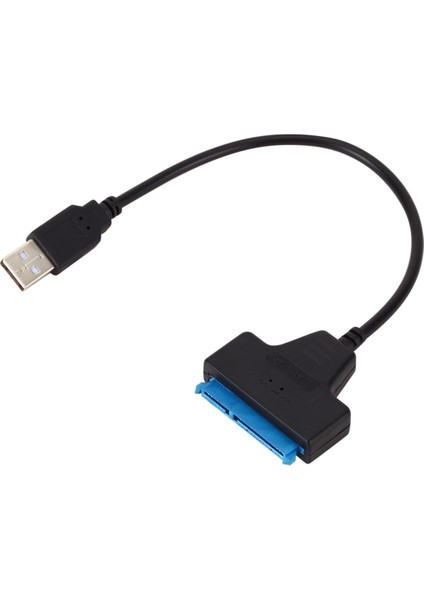 Sata USB 2.0 Sabit Sürücü Adaptörü 2.5 Inç Harici SSD HDD Sabit Sürücü 22 Pin Sata Iıı Kablo Sata USB Kablosu Siyah (Yurt Dışından)