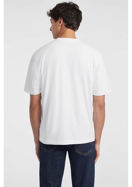 Erkek Beyaz Logolu Ikonik T-Shirt fırsatları