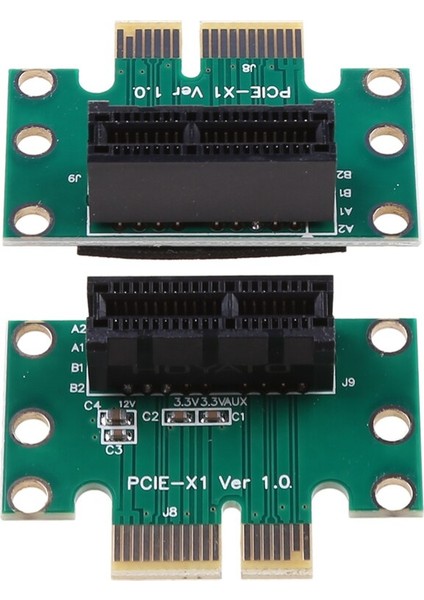 Pcı Express X1 Adaptör Yükseltme Kartı Pcıe X1 - X1 Yuvası Dönüştürücü Kartı 90 Derece Yüksek Kalite C26 (Yurt Dışından) modelleri