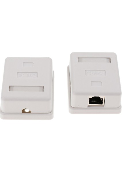 2 Sk.tek Bağlantı Noktalı CAT5E Sur-Mount Kutusu 1x RJ45 Ethernet Bağlantı Noktası CAT5E RJ45 Ağ / Internet Kablosu Duvara Montaj Bağlantı Kutusu (Yurt Dışından) fırsatları