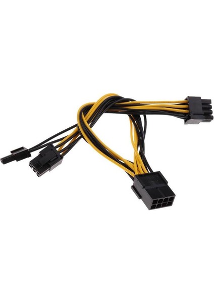 6pin(6+2) Pcı - 2 x Pcıe Anakart Grafik Ekran Kartı Pcı-E Gpu VGA Ayırıcı Hub Güç Kablosu (Yurt Dışından) fırsatları