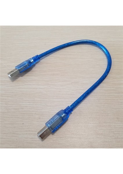 30 cm USB 2.0 Tip A Erkek - B Erkek (Am - Bm) Adaptör Dönüştürücü Kısa Veri Kablosu Kablosu Yazıcı Için Mavi (Yurt Dışından) modelleri