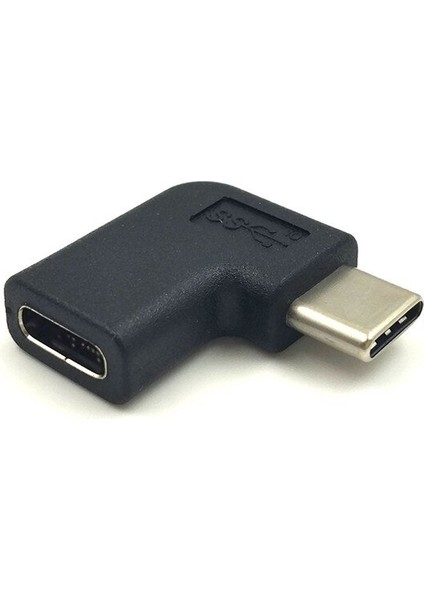 USB 3.1 Tip C Dişi - Erkek 90 Derece Açı Sol Sağ Adaptör Dönüştürücü Konektörü Usb-C (Yurt Dışından) fırsatları