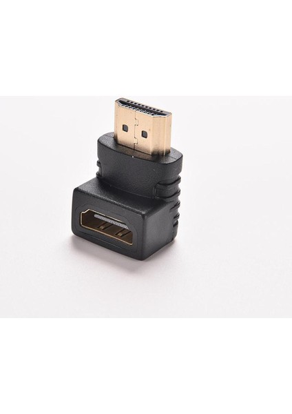 1 Adet 90 Derece Hdtv 1080 P HDMI Kablo Konektörü HDMI V1.4 Sağ Açı A Erkek HDMI V1.4 B Dişi Altın Kaplama Kablo Adaptörü (Yurt Dışından)