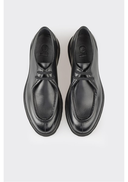 Siyah Deri Erkek Günlük Ayakkabı fırsatları