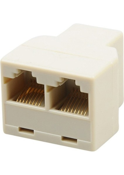 RJ45 Ayırıcı Adaptör 1 Ila 2 Çift Dişi Bağlantı Noktası Cat5/6 Lan Ethernet Soketi Ağ Bağlantıları Ayırıcı Adaptör P15 (Yurt Dışından)