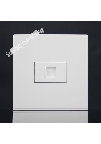 Duvar Soket Plakası Tek Bir Bağlantı Noktalı Ağ Ethernet Lan Cat6 Çıkış Paneli Ön Paneli RJ45 Ev Ofis Fiş Adaptörü (Yurt Dışından) fiyatları