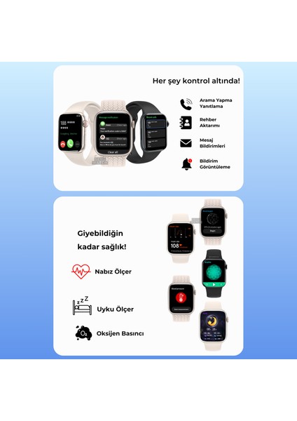 Watch 9 Plus Harvox Akıllı Saat Iphone ve Android Tüm Telefonlara Uyumlu