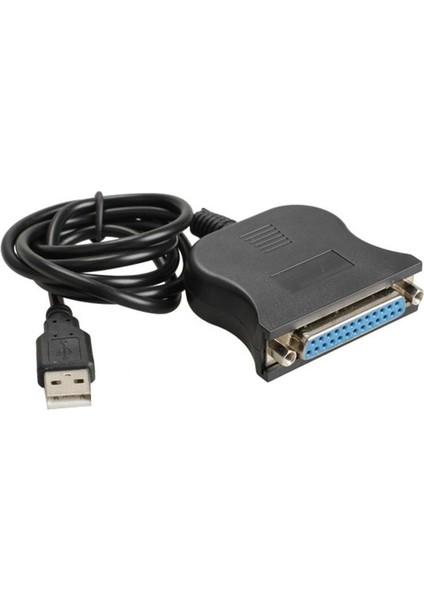 USB 1.1 - DB25 Dişi Bağlantı Noktası Yazdırma Dönüştürücü Kablo Lpt USB Adaptörü Lpt Kablosu Lpt - USB Kablosu Siyah (Yurt Dışından)