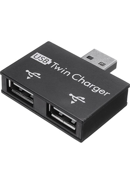 Taşınabilir USB Hub - 2 Bağlantı Noktalı Şarj Cihazı Hub Adaptörü Mini USB 2.0 Erkek - Çift Dişi Şarj Splitter Hub Dönüştürücü Pc Dizüstü Bilgisayar Için (Yurt Dışından)
