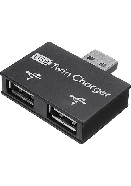 Taşınabilir USB Hub - 2 Bağlantı Noktalı Şarj Cihazı Hub Adaptörü Mini USB 2.0 Erkek - Çift Dişi Şarj Splitter Hub Dönüştürücü Pc Dizüstü Bilgisayar Için (Yurt Dışından) fiyatları