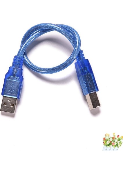 Yüksek Hızlı Şeffaf Mavi USB 2.0 Yazıcı Kablosu Tip A Erkek - Tip B Erkek Çift Korumalı (Yurt Dışından) fiyatları