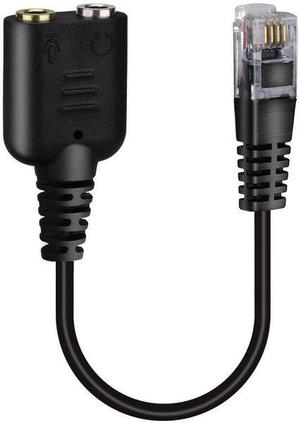 Çift 3,5 mm Dişi Ses Soketi - Rj9 Erkek Modüler Fiş Adaptör Kablosu Kulaklık Kulaklık Adater Kablosu - 6 Inç (Yurt Dışından) modelleri