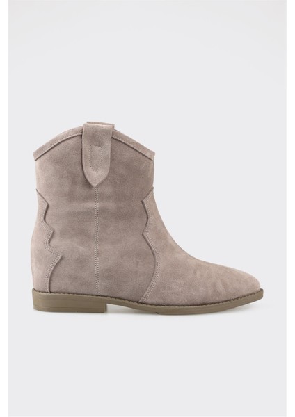 Vizon Deri Kadın Western Bot