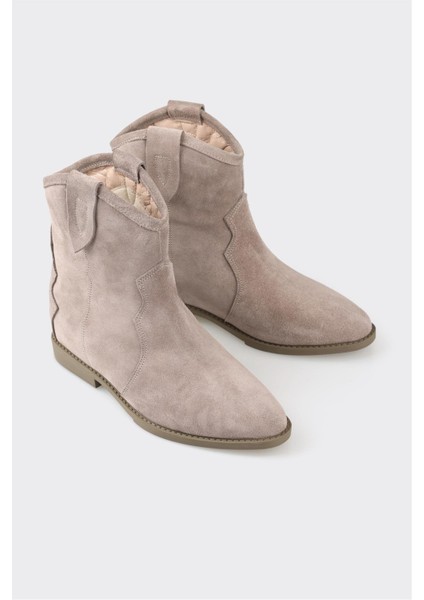 Vizon Deri Kadın Western Bot fiyatları