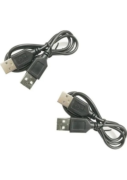 USB 2.0 Tip A Erkek - USB A Erkek Sy Veri Şarj Kablosu Kablosu 50CM Konektör (Yurt Dışından) fırsatları