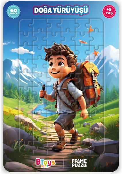 - Doğa Yürüyüşü - Frame Puzzle - 60 Parça
