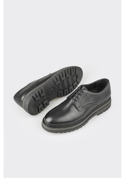 Siyah Deri Erkek Günlük Ayakkabı modelleri