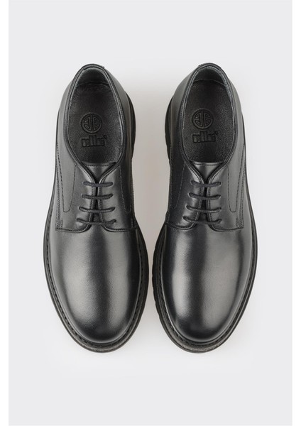 Siyah Deri Erkek Günlük Ayakkabı fırsatları