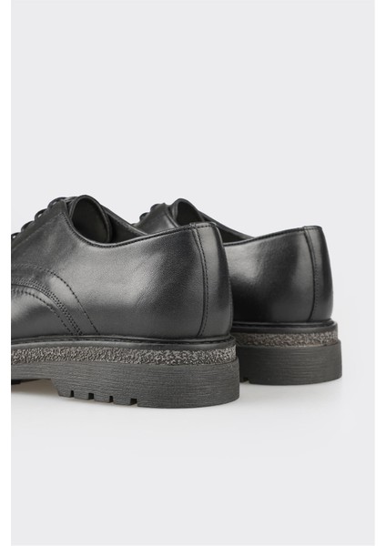 Siyah Deri Erkek Günlük Ayakkabı indirimleri