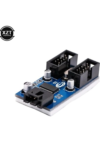 9pin Çoğaltıcı Başlık Ayırıcı 1 Ila 2 Anakart USB Uzatma Kablosu Kartı 9 Pin Ara Konnektör Bağlantı Noktası Multilier (Yurt Dışından) indirimleri