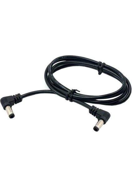 Dc 90 Derece Kablo Dc Güç 5.5 x 2.1mm / 2.5mm Erkek - 5.5 2.1/2.5mm Erkek Fiş Kablosu Sağ Açılı 90 Derece 60CM (Yurt Dışından) fiyatları