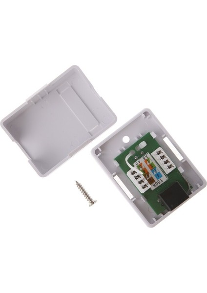 CAT5E RJ45 8P8C HM-HB01 Model Utp Korumasız Tek Bağlantı Noktalı Masaüstü Montaj Kutusu Dropship (Yurt Dışından)