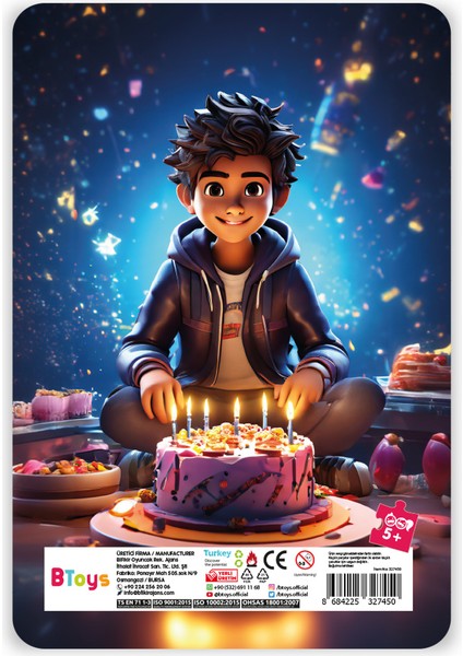 Can`ın Doğum Günü - Frame Puzzle - 60 Parça
