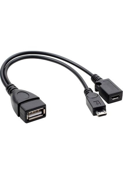 Etmakit 2 In 1 Otg Mikro USB Ana Bilgisayar Gücü Y Splitter USB Adaptörü Auf Mikro 5 Pinli Männlich Weiblich Kablo-Alışveriş (Yurt Dışından)