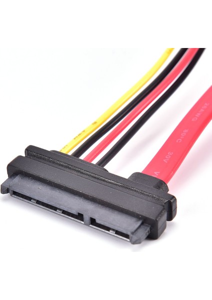 1 Adet 15 + 7 Pin Güç Verileri 4 Pin Ide Güç Sata Veri Sert Kablo Adaptör Kablosu Yüksek Hızlı Pc Profesyonel Kablo (Yurt Dışından)