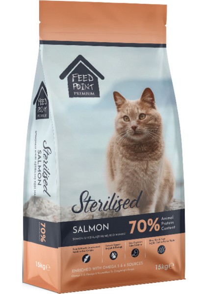 Sterilised Somonlu Yetişkin Kedi Maması 15 kg
