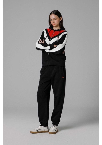 Fermuarlı Kapüşonlu Kadın Sweat EF172-BK