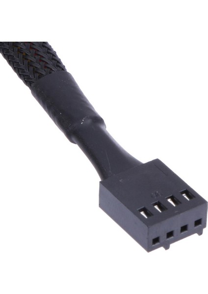 Örgülü Kollu Aksesuarlar Soket Fan Hub Pc Güç Kablosu Cpu Soğutma 4pin Splitter Adaptörü Pwm 12V Bilgisayar (Yurt Dışından)