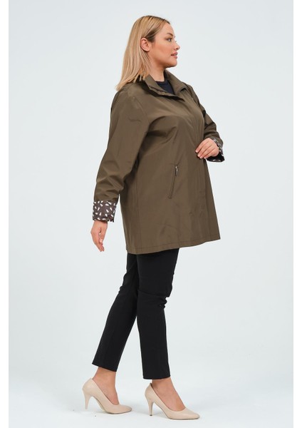 Seyhan Büyük Beden Kadın Mevsimlik Astarlı Kısa Polyester Trençkot fiyatları