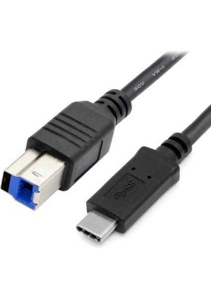 USB 3.1 Tip C 3.0 B Bm Kablo Arası Veri Iletim Konektörü Telefon Macbook Dizüstü Yazıcı Sabit Disk Tarayıcı 1 M (Yurt Dışından)