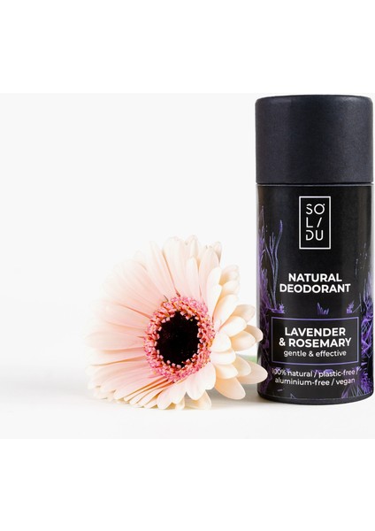 Doğal Deodorant - Lavanta - Biberiye - Vegan - Organik Bileşenler - Alüminyum ve Plastik İçermez