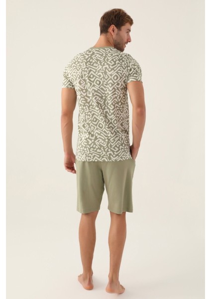 2980 Mixed Erkek Bermuda Pijama Takım modelleri