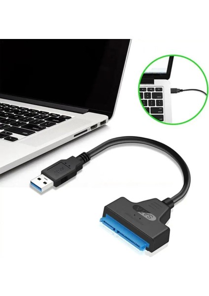 Aloyseed USB Sata 3 Kablo Sata USB 3.0 Adaptörüne Kadar 5 Gbps Desteği 2.5 Inç Harici SSD HDD Sabit Sürücü 22 Pin Sata Iıı (Yurt Dışından)