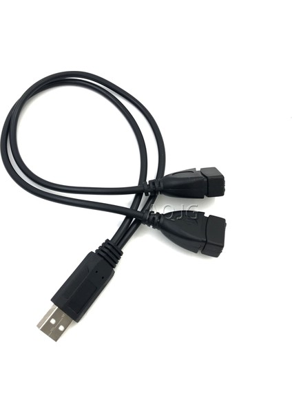 1 Adet USB 2.0 A 1 Erkek 2 Çift USB Dişi Veri Merkezi Güç Adaptörü Y Ayırıcı USB Şarj Güç Kablosu Kablosu Uzatma Kablosu 39CM (Yurt Dışından)