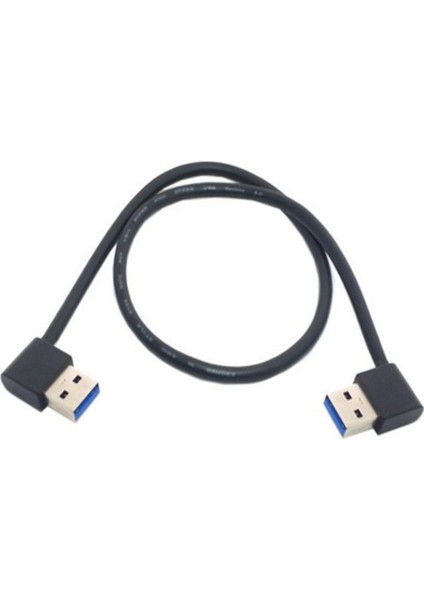 Usb3.0 USB 3.0 Tip A Erkek 90 Derece Sol Açılı - Sağ Açılı Uzatma Kablosu Düz Bağlantı 50CM 0.5m (Yurt Dışından) fiyatları