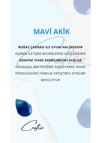 Mavi Akik Bileklik