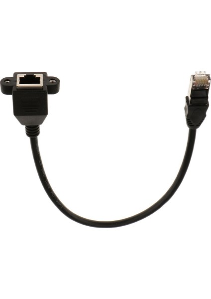 30 cm Uzunluğunda RJ45 Erkek - Dişi M/f Lan Ethernet Adaptörü Ağ Kablosu Siyah (Yurt Dışından) fiyatları