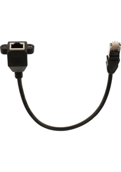 30 cm Uzunluğunda RJ45 Erkek - Dişi M/f Lan Ethernet Adaptörü Ağ Kablosu Siyah (Yurt Dışından) modelleri