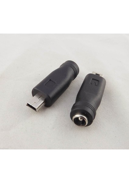 3 Adet Dc Güç 5.5x2.1mm Dişi Mini USB 5 Pin Erkek Dönüştürücü Şarj Adaptörü (Yurt Dışından)