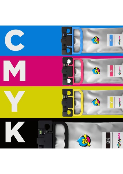 Epson Uyumlu Tonermax Workforce Pro WF-C878RDTWFC Bam Muadil Kartuş Takımı / T05A1