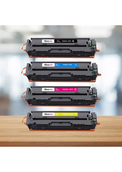 Hp Uyumlu Tonermax 207X - W2210X /W2211X / W2212X / W2213X Muadil Toner Takım