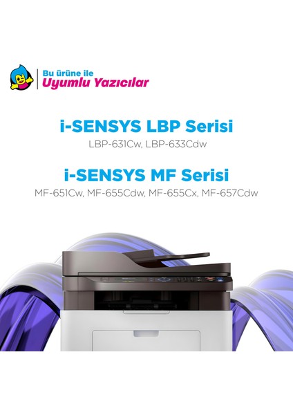 Canon Uyumlu Tonermax I-Sensys MF-655CDW Muadil Toner - Çipli / CRG-067 Muadil Toner