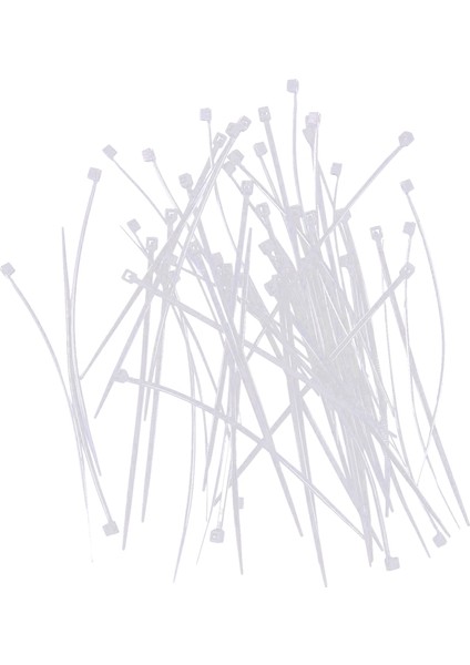 100X Kablo Bağları Endüstriyel Kaliteli Kablo Bağları: 100X2.5MM Renk: Beyaz/siyah (Yurt Dışından) indirimleri