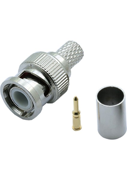 30 Adet Bnc Erkek Sıkma Konnektörü Cctv Sistemi Için Dişi Bağlantı Konnektörü Bnc Rg6 (Yurt Dışından)