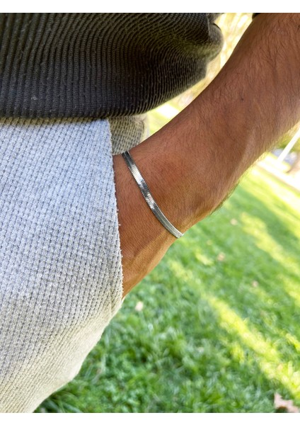 Paslanmaz Çelik Unisex Italyan Bileklik